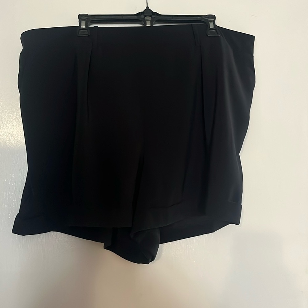 Black Wide legged dress shorts